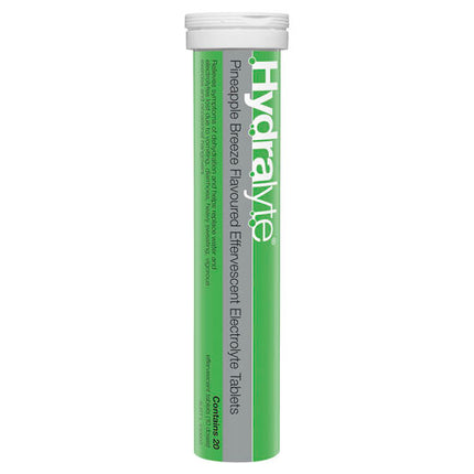 Hydralyte Pineapple Breeze Effervescent Electrolyte Tablets 20