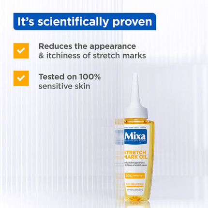 Mixa Stretch Mark Oil with Omega 6 & 9 Hypoallergenic 100ml