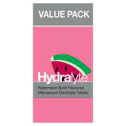 Hydralyte Watermelon Burst Effervescent Electrolyte Tablets 40s