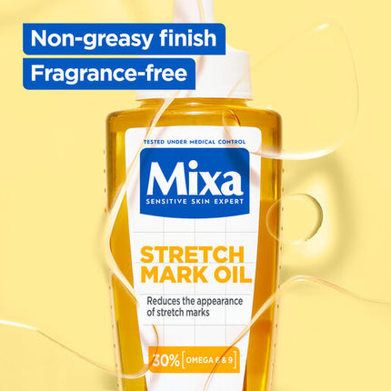 Mixa Stretch Mark Oil with Omega 6 & 9 Hypoallergenic 100ml