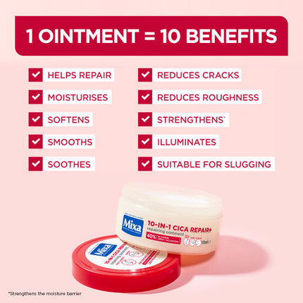Mixa 10-IN-1 Cica Repair + Repairing Ointment 150ml
