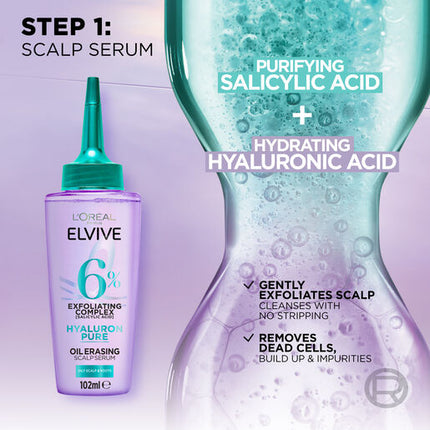 L'oreal Paris Elvive Hyaluron Pure Oil Erasing Scalp Serum 102mL