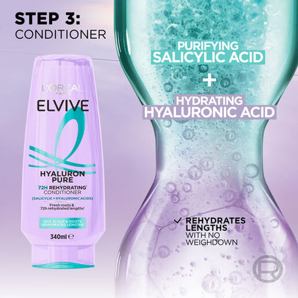 L'Oréal Paris Elvive Hyaluron Pure Conditioner 340ml