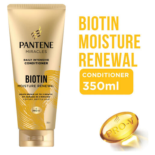 Pantene Miracles Conditioner Biotin Moisture Renewal 350ml