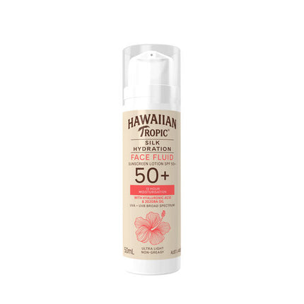Hawaiian Tropic Silk Hydration Face Fluid Sunscreen Lotion SPF50+ 50 ml