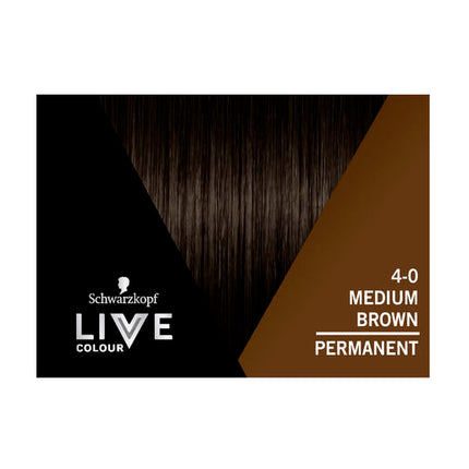 Schwarzkopf LIVE Colour Permanent 4.0 Medium Brown