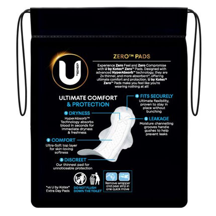 U By Kotex Zero Regular Wing 12