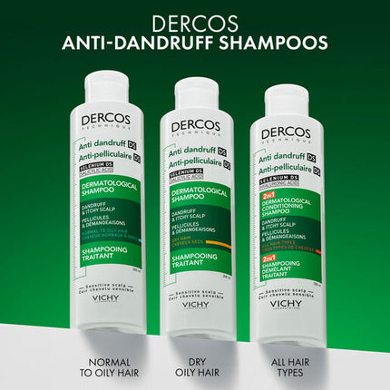 Vichy Dercos Anti-Dandruff 2in1 Dermatological Conditioning Shampoo 200ml