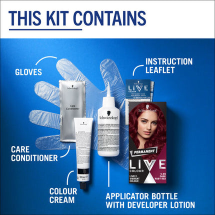 Schwarzkopf LIVE Colour Permanent 5.89 Dark Ruby Red