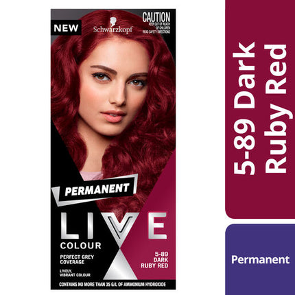 Schwarzkopf LIVE Colour Permanent 5.89 Dark Ruby Red