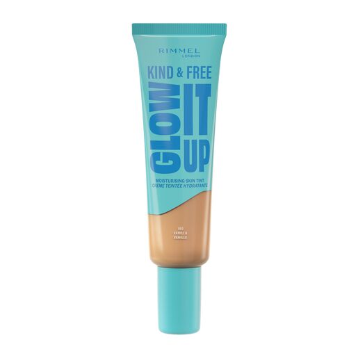 Rimmel London Kind & Free Glow It Up Moisturising Skin Tint, 160, Vanilla, 30ml