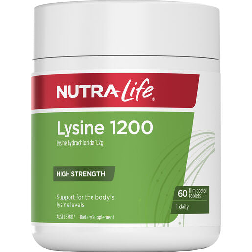 Nutra-Life Lysine 1200mg 60 Tablets