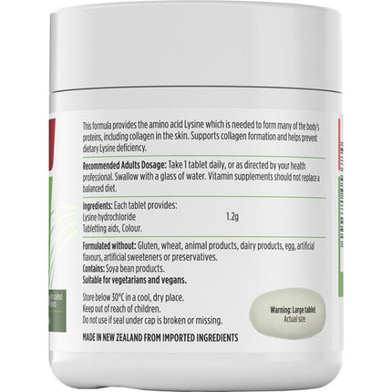 Nutra-Life Lysine 1200mg 60 Tablets