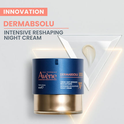 Avène DermAbsolu Reshaping Antiageing Night Cream Moisturiser for Mature Skin 40ML