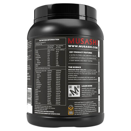 Musashi Whey Isolate Vanilla 900g