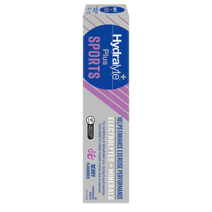 Hydralyte Plus Sports Berry Flavoured 20 Effervescent Tablets