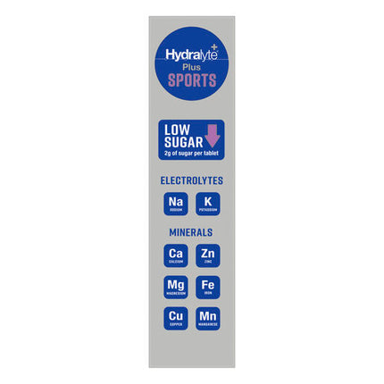 Hydralyte Plus Sports Berry Flavoured 20 Effervescent Tablets