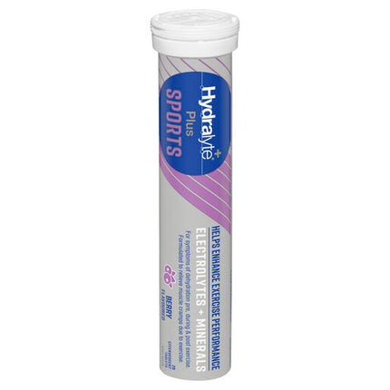 Hydralyte Plus Sports Berry Flavoured 20 Effervescent Tablets