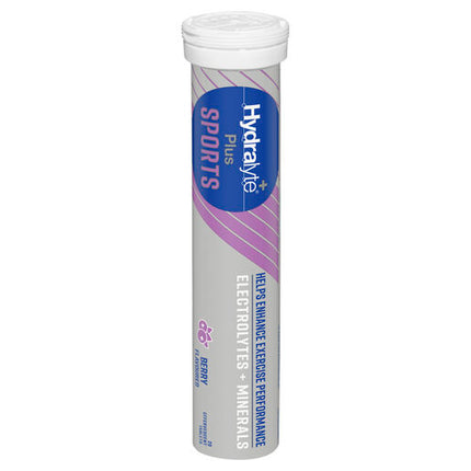 Hydralyte Plus Sports Berry Flavoured 20 Effervescent Tablets