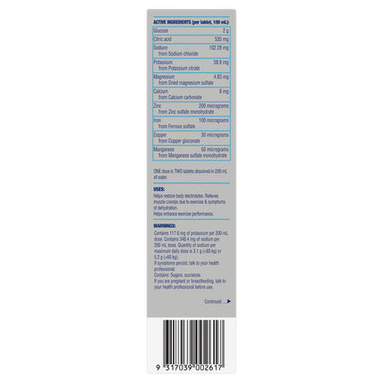Hydralyte Plus Sports Blueberry Blast Flavoured 20 Effervescent Tablets