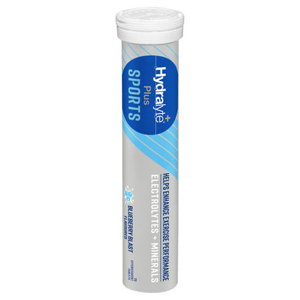 Hydralyte Plus Sports Blueberry Blast Flavoured 20 Effervescent Tablets