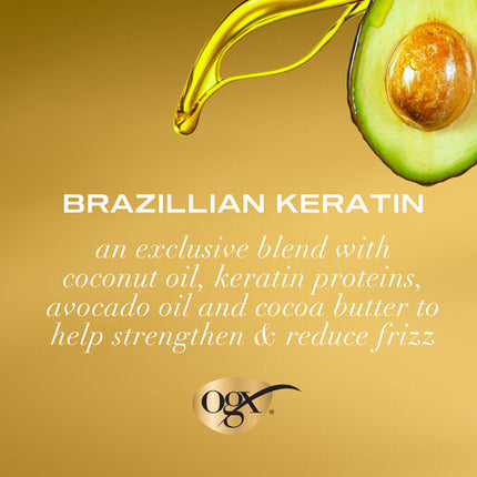 Ogx ever straightening Brazilian Keratin Smooth Moisturising Hair Mask with Keratin Protein for Dry & Frizzy Hair 300ml