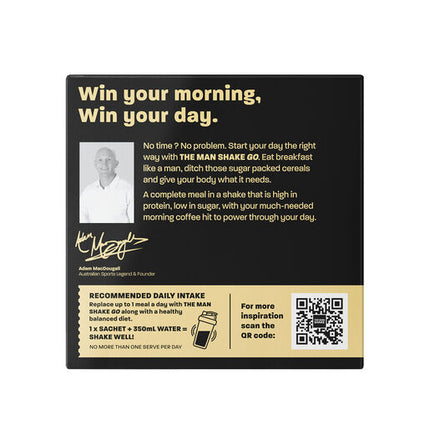 The Man Shake Go Vanilla Latte 56g -10 packs