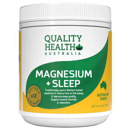 Quality Health Magnesium + Sleep Tablets 80