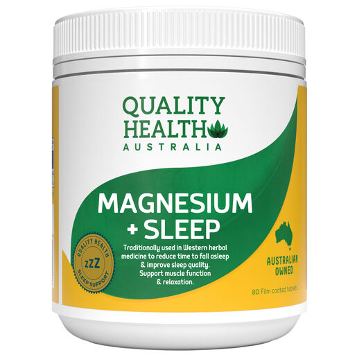 Quality Health Magnesium + Sleep Tablets 80