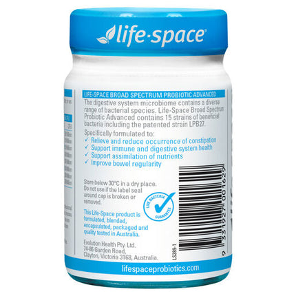Life-Space Broad Spectrum Probiotic Advanced 60 Hard Capsules