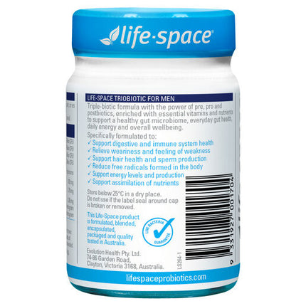 Life-Space TrioBiotic for Men 30 Capsules