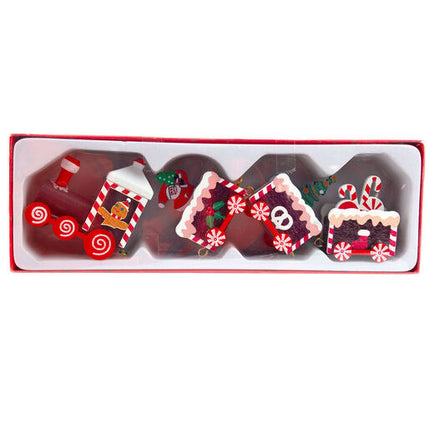 Christmas Train With Ginger Bread Man Santa