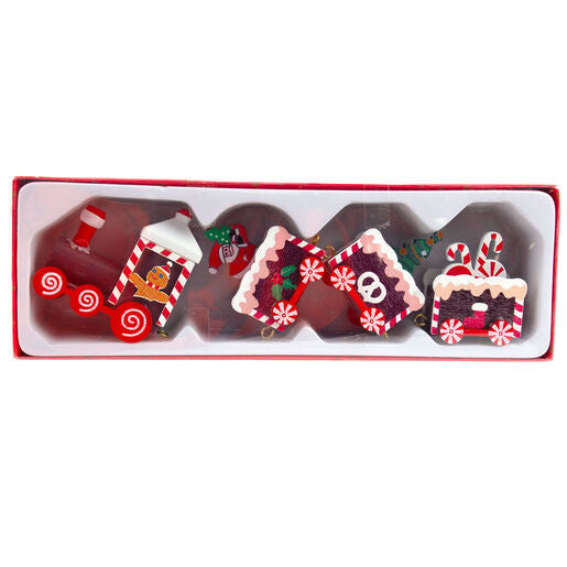Christmas Train With Ginger Bread Man Santa