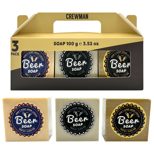 Crewman Beer Soap Gift Set 100g x 3
