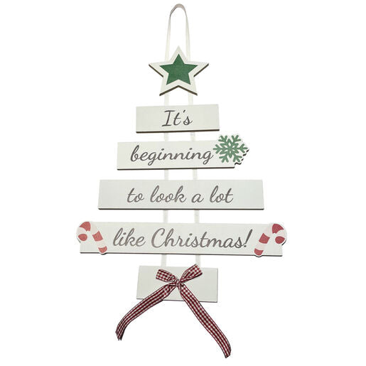 Xmas Tree Wall Plaque