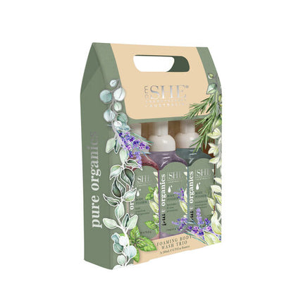 SHE Pure Organics Trio Body Wash Foamers