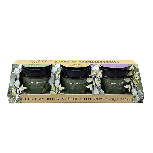 SHE Pure Organics Body Scrub Trio Gift Set