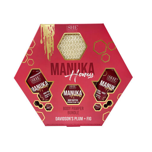 SHE Manuka Honey Body Pamper Gift Set Plum and Fig