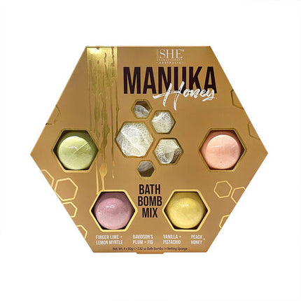 SHE Manuka Honey Bath Bomb Set