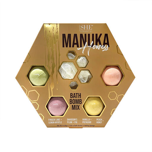 SHE Manuka Honey Bath Bomb Set