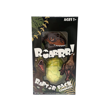 Roarrr Raptor Bath Bomb & Toy Set