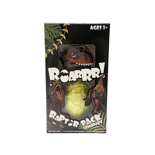 Roarrr Raptor Bath Bomb & Toy Set