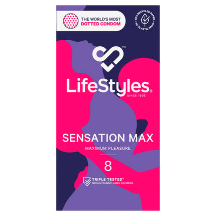 LifeStyles Sensation Max Condoms 8 Pack