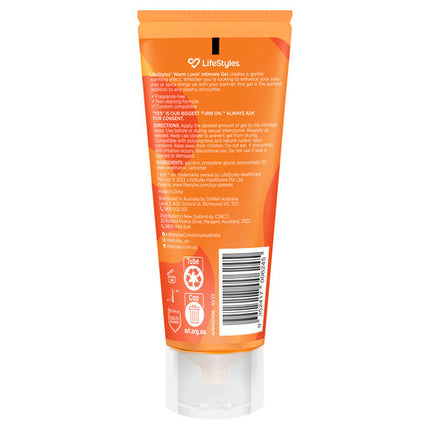LifeStyles Warm Lovin' Lubricant 80ml