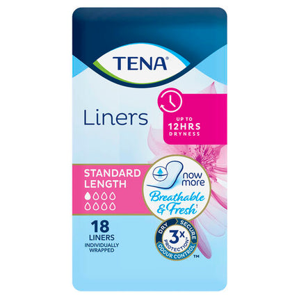 Tena Liner Standard Length 18 Pack