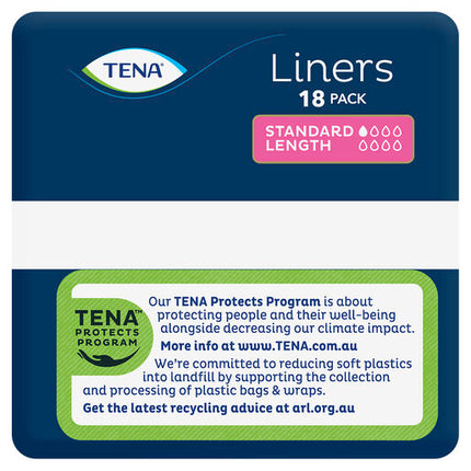 Tena Liner Standard Length 18 Pack