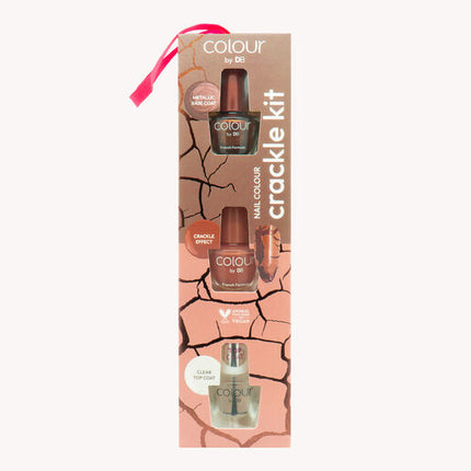 Colour by Designer Brands Nail Colour Crackle Kit Crushed Caramel