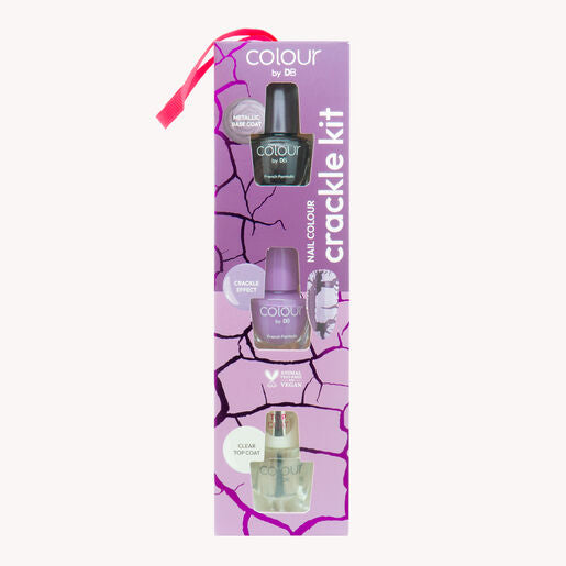 Colour by Designer Brands Nail Colour Crackle Kit Shattered Amethyst