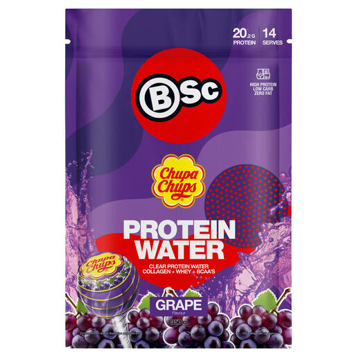 Body Science BSc x Chupa Chups Protein Water Grape Flavour 350g