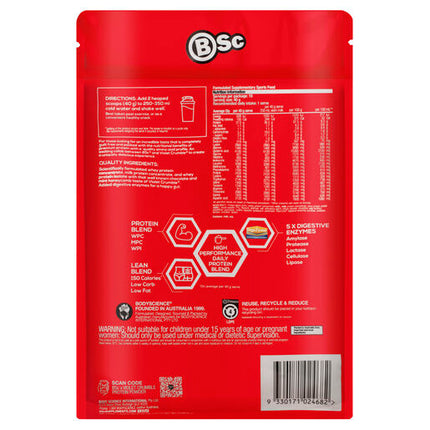 Body Science BSc Violet Crumble Protein Powder Choc Mint Flavour 400g
